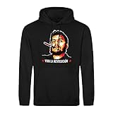 B&S Boutique Che Guevara Viva la Revolucion Revolution Unisex Schwarz Kapuzenpullover Hoodie Size 3XL