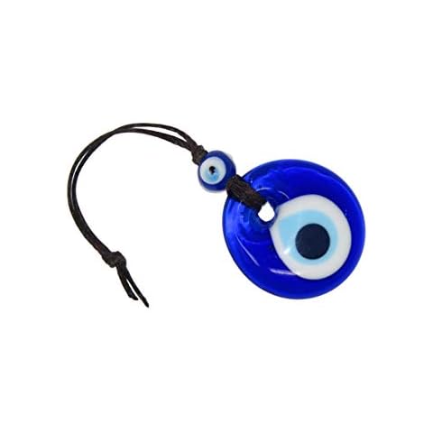 Jeannieparnell 644-3cm Lucky Evil Eye Glass Amulet Hanging Good Luck Protection Handmade Cover