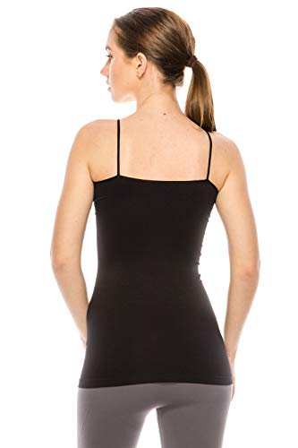 Kurve Women’s Seamless Camisole Tank Top – Stretch Spaghetti Strap Cami with UV Protective Fabric, UPF 50+ (Made in USA)3