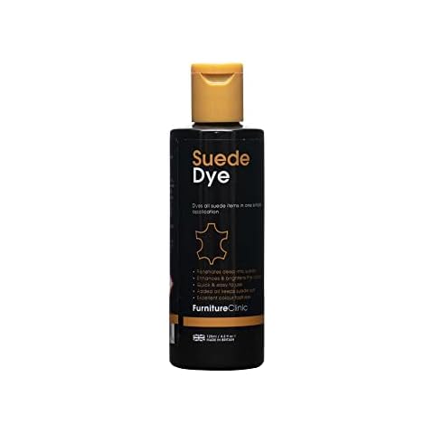 Suede Dye 125ml - Used to Restore or Change The Colour of Suede Shoes, Clothes, Handbags & Furniture (125ml, Black) Cover
