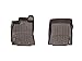 WeatherTech Custom Fit FloorLiners for Jaguar XJ Series - 1st Row (474471), Cocoa