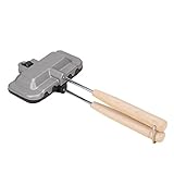 Matériau à conduction thermique : non seulement la presse à sandwich de plaque de cuisson est fabriquée en aluminium de haute qualité, qui a une excellente conductivité thermique, mais aussi le manche est en fonte et poignée en bois, ce qui empêche la conduite de la chaleur.
