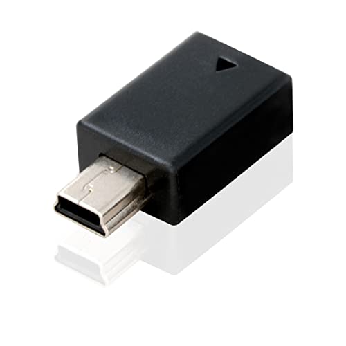 BIGtec USB Adapter mini-USB-Stecker auf Micro-USB-Buchse Anschluss-Adapter Mini-B Stecker (m) / Micro-B Buchse (w) für Tablet, MP-3Player, Smartphone, Handy, Ladeadapter