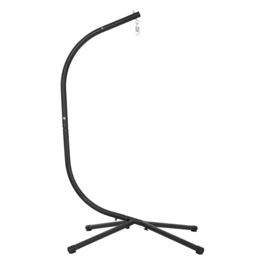 Hammock Chair Stands Hanging Hammock Stands,C Stand Outdoor Solid Steel Heavy Duty Stand Only Construction for Hanging Hammock Air Porch Swing Chair Indoor，360-Degree Rotation