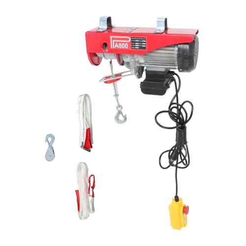 findmall 1760lbs Electric Hoist 110V with Remote Control Overhead Winch Hoist with Steel Cable for Industrial Warehouses, Construction Sites, Material Lifting Systems by findmall - Used condition - US$107.64