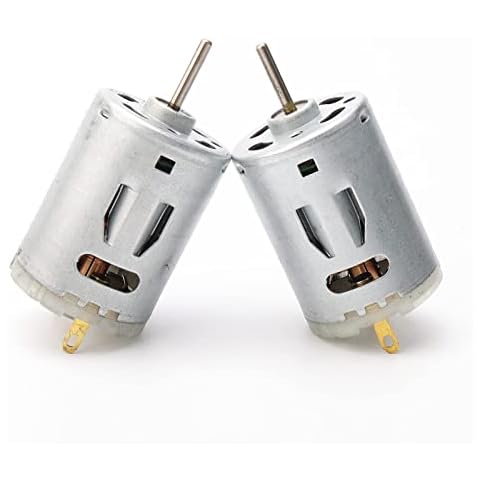 SWHstore 2pcs 385 DC 6v-24V Micro Strong Magnet Carbon Brush DC Motor for DIY Toys Cover