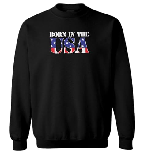 Haase Unlimited Born In The USA - American Patriot Toddler Fleece Crewneck Sweater