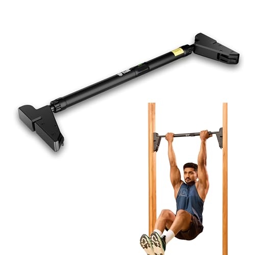 Cult Adjustable Pull-Up Bar for Doorway | Heavy-Duty Steel | Multi-Grip Home Gym Bar for Pull Ups, Chin Ups & Core Workout | Size - 76-110cm