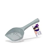 Litter Genie Cat Litter Scoop | for Your Cat Litter Box | Easy Scooping & Disposal | Grey