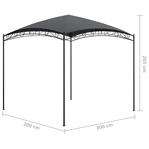 Vopese Outdoor Garden Pavilion Canopy - Heavy-Duty Waterproof Roof & Strong Steel Frame 3x3x2.65 m for Patio Events - Image 5