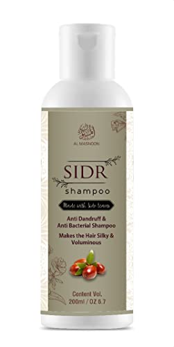 Sidr Shampoo/Made with Sidr Leaves (jujube leaves), Cleanses the Hair/Treats Infections & Dandruff 200ml