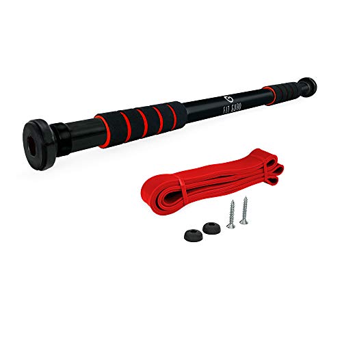 Pull Up Bar with Resistance Band, Adjustable Steel Door Bar Great for Home