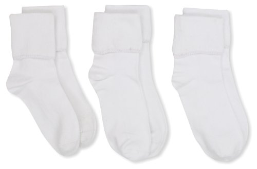 Jefferies Socks Girls 7-16 Seamless Tatted Edge Socks 3 Pair Pack