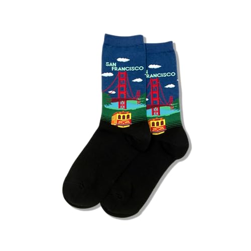 Hot Sox Women's Fun USA Travel & Cities Crew Socks-1 Pair Pack-Cool & Artistic Gifts2