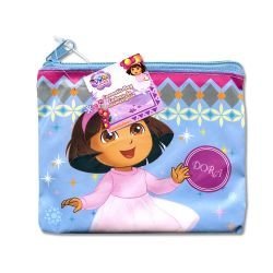 Dora 5x4 Nylon Cosmetic Bag with Zipper & Hangtag