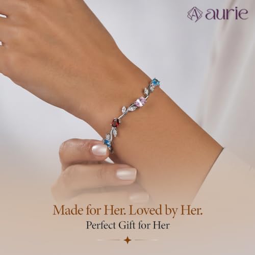 Image of Aurie Tulip Bracelet for Women & Girls | Anti Tarnish Stainless Steel Floral Bracelet |Party and Daily Wear Jewellery