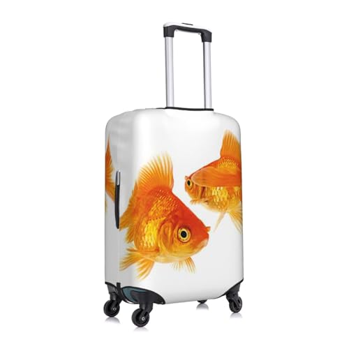 Cute Fish Print Suitcase Cover Luggage Protector Washable Elastic Fashionable Travel Gear Cover3