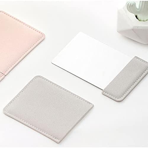 Espejo de maquillaje plegable rectangular para viaje miniatura 2