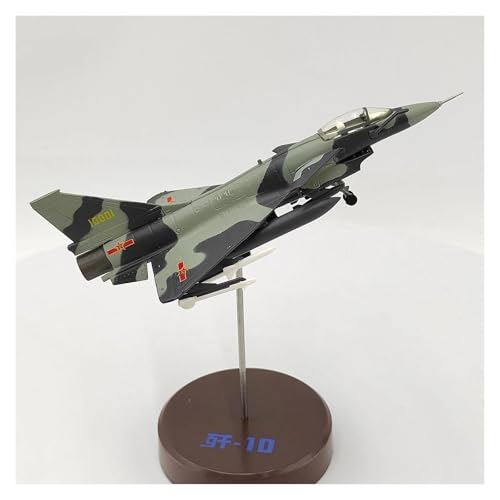 J-10 fighter jet miniatura de aleación militar para escritorio 3