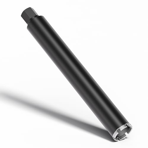 Wiltec Punta diamantata per carotatrice Ø 67 mm, lunghezza 450 mm, UNC 1¼, ingranaggio a denti diritti, rendimento elevato, per carotaggio a umido, corona diamantata per calcestruzzo, pietra, granito