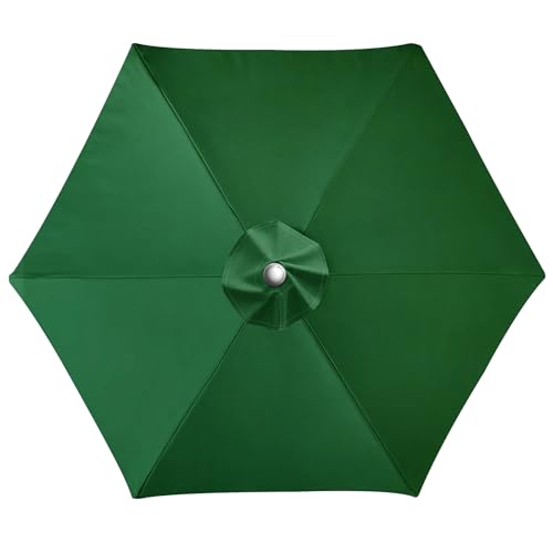 LUSCHEER Replacement Parasol Canopy for 2m 6 Ribs Diameter Patio Umbrella