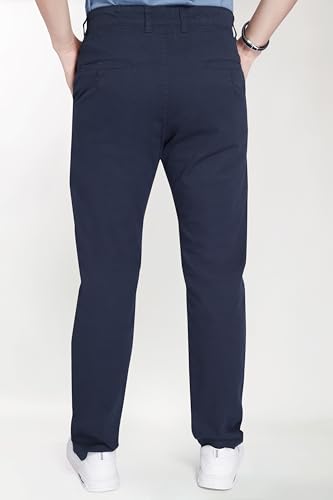 Image of DIVISIVE Men's Regular Fit Cotton Chinos Trousers Pants