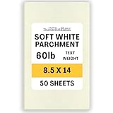 50 Soft White Parchment 60lb Text Weight Paper - 8.5