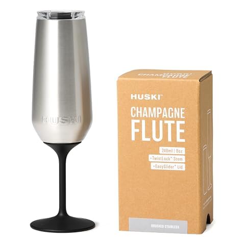 Huski Champagne Flute with Detachable Stem Cover