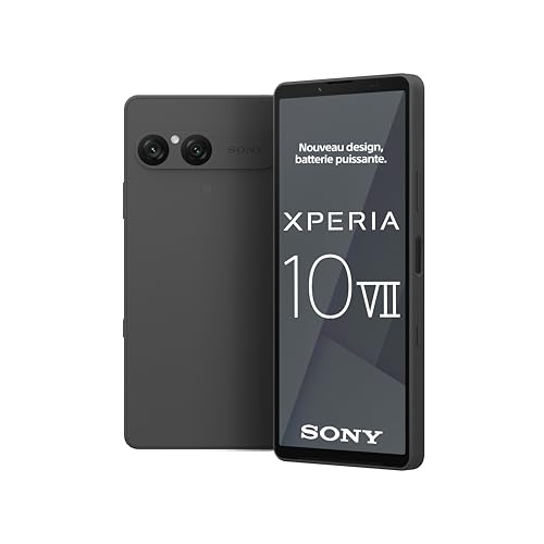 Sony Xperia 10 VII - 6,1 Pouces 19,5:9 OLED avec 120 Hz, Batterie 5 000 mAh, Objectif Ultra Grand Angle 16 mm, Audio 3,5 mm, Android 15, IP65/68, Double SIM Hybride,...