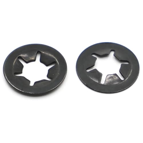 Lkq- M 2 M2.5 M3 M4 M5 M6 M8 M10 M12 Black Lock Plum Bearing Retaining Rings Flower Washer, 肵Ăđϋv(M2 50pcs)