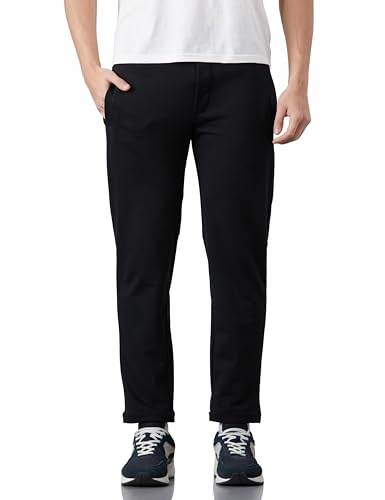Image of Amazon Brand - Symbol Men Cotton Rich Strechable Terry Knit Pants - Regular Fit