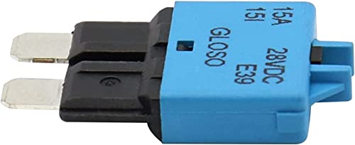 Fusible disyuntor ATC de 15A con botón de reinicio manual para corriente CC