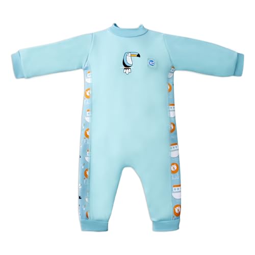 Image of Thermal Swimsuit One Piece Warm in One Wetsuit Swimwear for Babies by Splash About