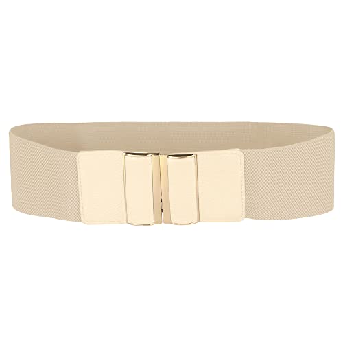 Women Stretchy Waist Belt, Vintage Wide Elastic Cinch Belt Waistband for Dress