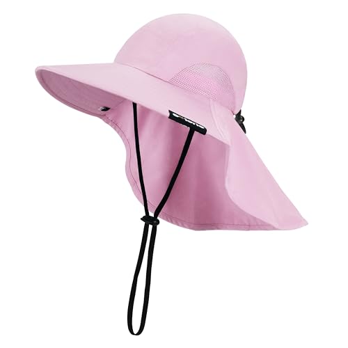 Image of Solaris Sun Hat with Neck Flap, UPF 50 Sun Protection Lightweight Sun Cap for Men Women, Wide Brim Hat for Fishing Hiking