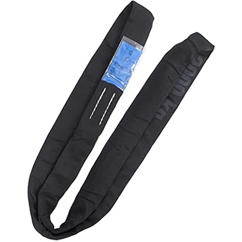 2 Tonne Black Endless Round Sling Lifting Polyester Circular Webbing Cargo Strap Hoist Strop Certified EN1492 CE (2mtr) Cover