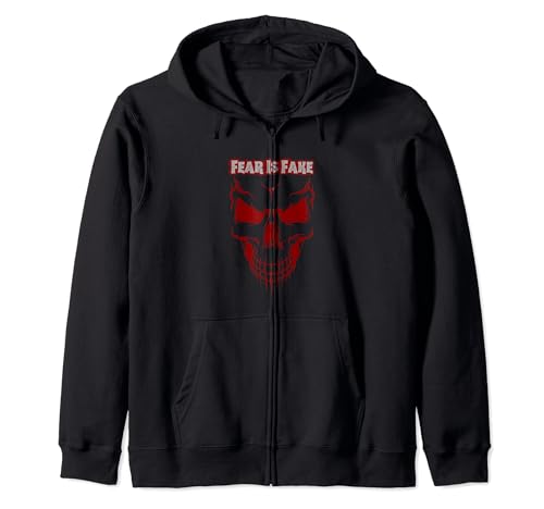 Image of Skull Art - Have No Fear Zip Hoodie