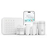 Kabelloses 5-teiliges Hausalarm-Set, Haussicherheitssystem mit Tastatur, Bewegungsmelder, 2 Eingangssensoren, Fernbedienung