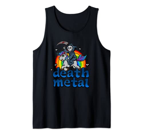 Licorne Femmes Fan Fashion Rocker Death Metal Irony Festival Débardeur