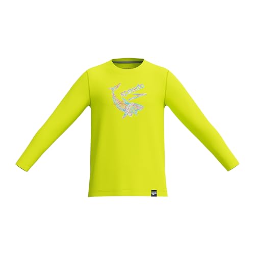 Speedo Boy's Uv Swim Shirt Long Sleeve Tee Graphic