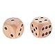 Sharplace 10 Stück Große D6 Holzwürfel Würfel-Set, Natürlich Holz Spielwürfel, Kartenspiel Partyspiele zubehör, 2cm
