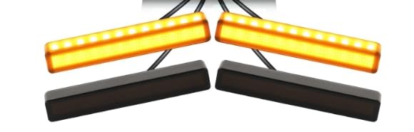 Upgraded Front Grille Light for 2019-2023 2024-2025 Ford Ranger Grill Light Bars Fits Lariat XL XLT Rapt0r Grills Car Accessories (Universal Fit Design-Amber)