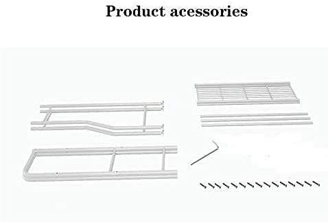 رف تخزين من ايفرمول مكون 3 طبقات قابل للتعديل ومضاد للانزلاق يوضع فوق المرحاض منظم موفر للمساحة قائم على الارض مطلي بمسحوق معدني أبيض