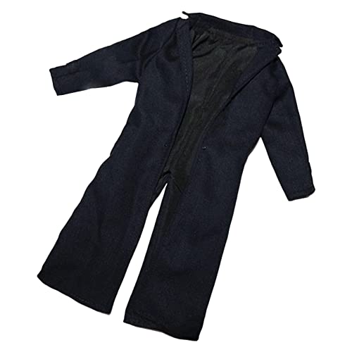 Chaqueta larga 1/6 de alta costura miniatura para muñeco masculino de colección 6