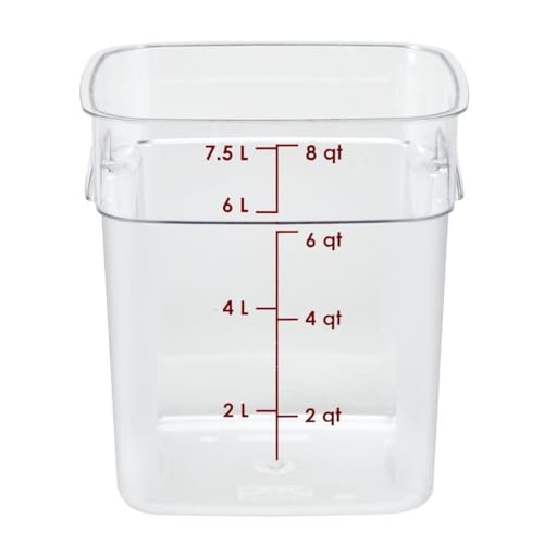 Cambro Recipiente cuadrado de policarbonato - 7,6 L