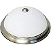 Nuvo 62/1341 Flush Dome 13 in. LED Flush Dome Fixture Brushed Nickel Finish with Frosted Glass