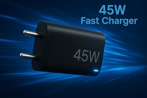 Image of 45W Type C Rapid Charger Adapter Compatible with Google Pixel 10 /10 Pro /10 Pro XL /9A / 9 Pro XL / 9 Pro /8 Pro /8 /3A Pro /2 | Laptop /Tablet /Chromebook & Support 30 W Other USB C Devices Quick Charge, Black