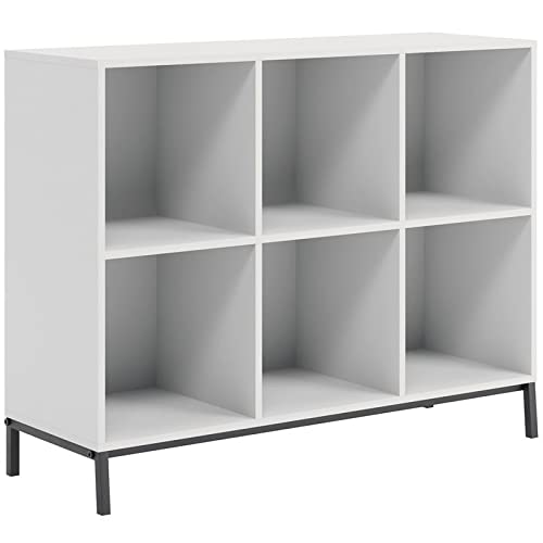 Sauder North Avenue 6-Cube Organizer, White Finish