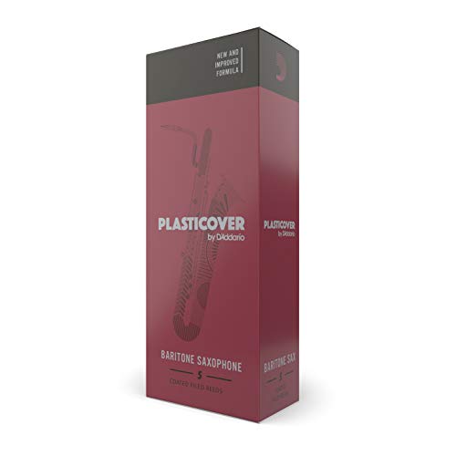 Rico Plasticover Baritone Sax Reeds, Strength 2.0, 5-pack