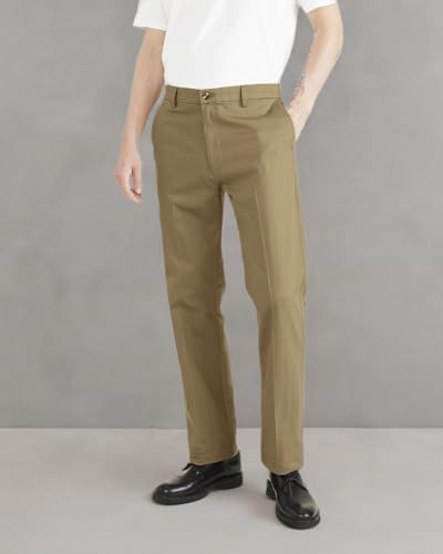 Dockers Men's Signature Classic Fit Iron Free with Stain Defender (Regular, New British Khaki, 44 Big Tall4